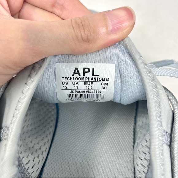 APL: Athletic Propulsion Labs Grey Techloom Phantom Running Sneakers Size 12 - Picture 8 of 9